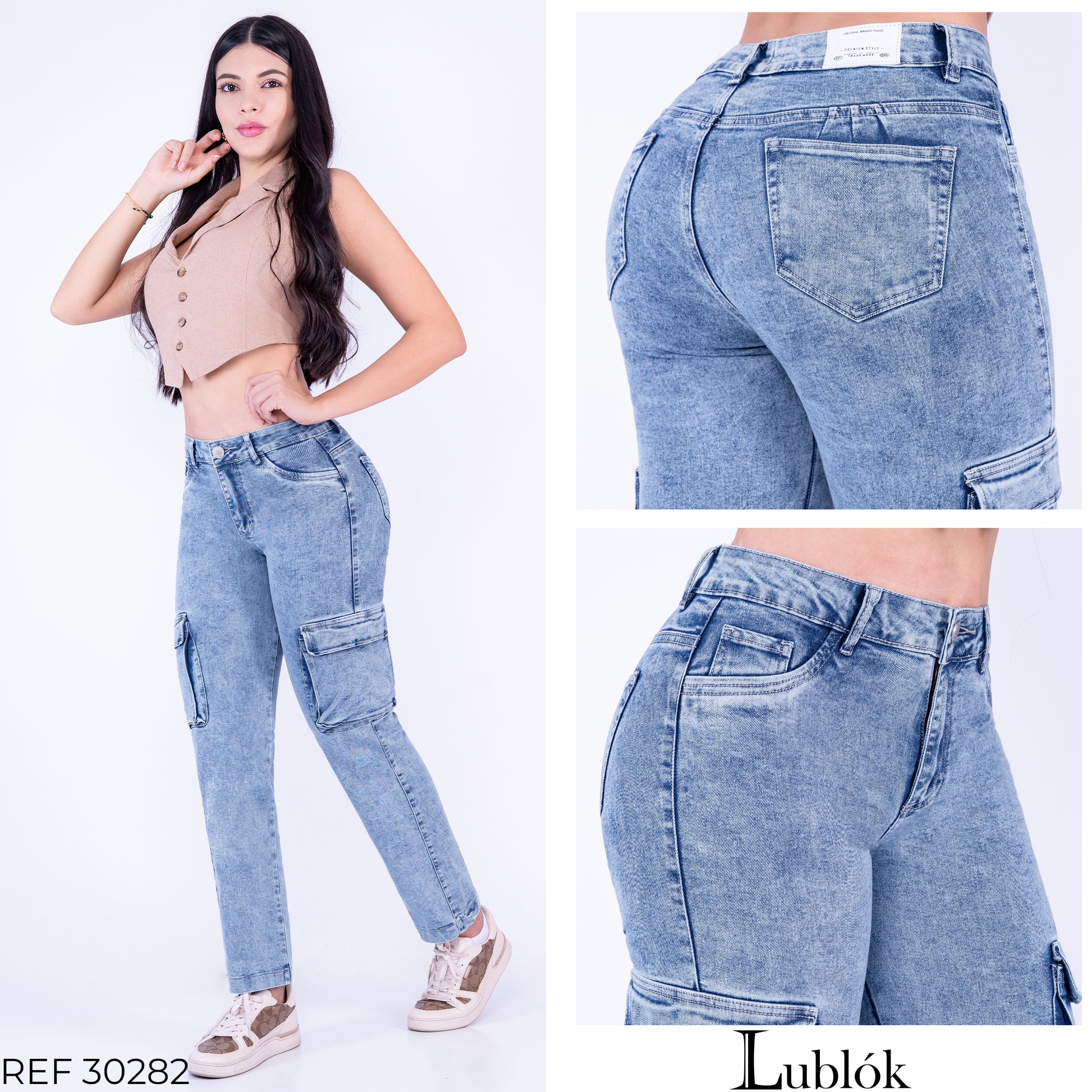 JEANS CARGO STRECH REF. 30282